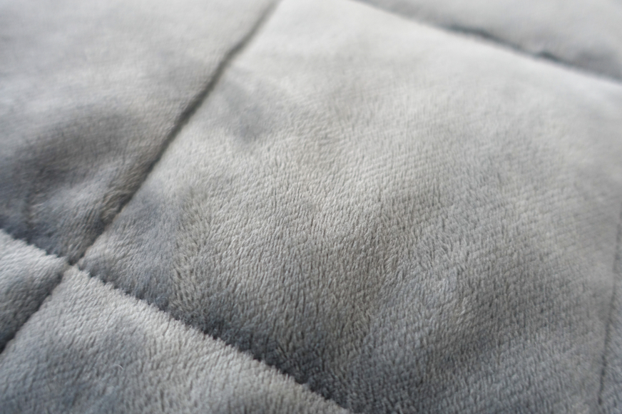 Aeyla mela weighted blanket fleece side